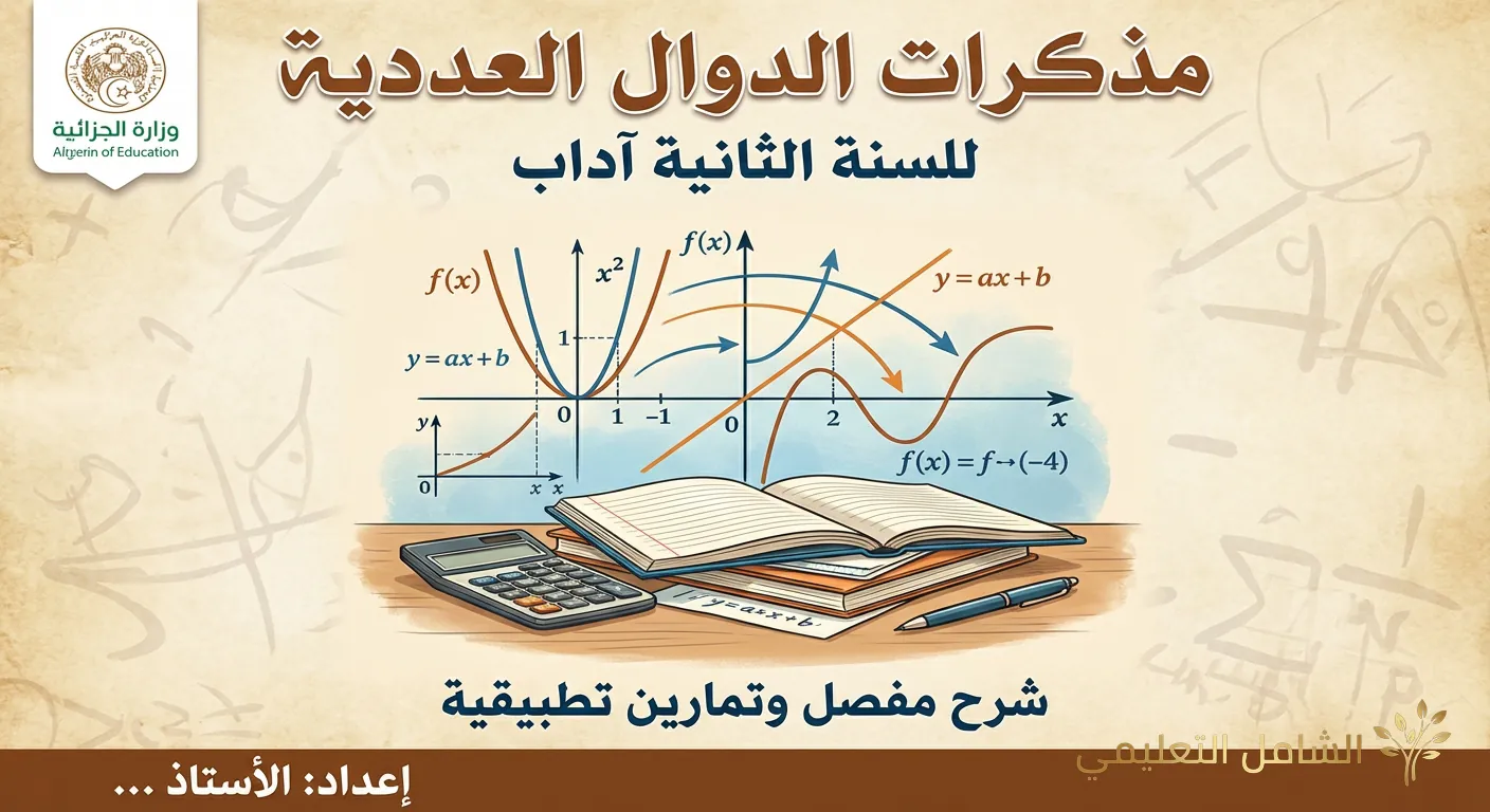 مذكرات الدوال العددية للسنة الثانية آداب