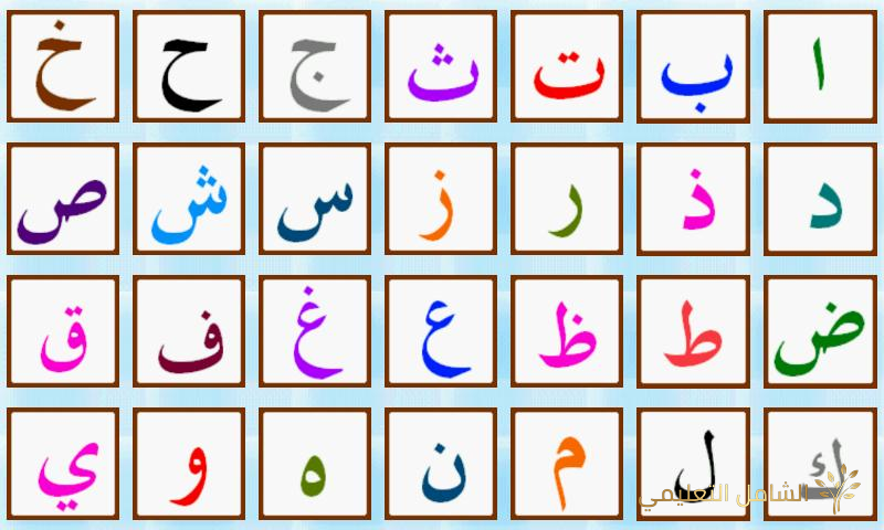 تعليم الأبناء الحروف و الكلمات بسهولة
