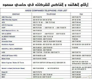 شركات اجنبية في حاسي مسعود