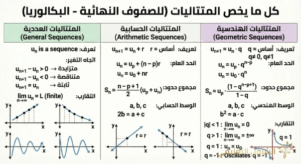 ملخص رياضيات الجزائر - بطاقة 3