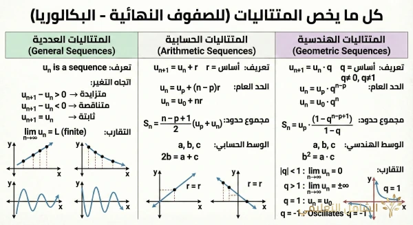 ملخص رياضيات الجزائر - بطاقة 4