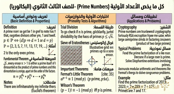 ملخص رياضيات الجزائر - بطاقة 5