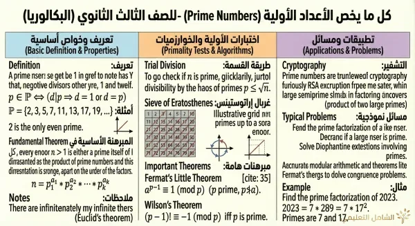 ملخص رياضيات الجزائر - بطاقة 19