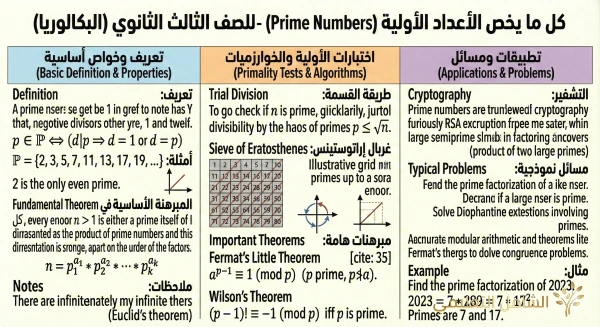 ملخص رياضيات الجزائر - بطاقة 21