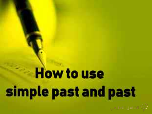 Simple past and past perfect