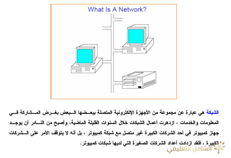 دروس الإعلام الآلي: شبكات الكومبيوتر