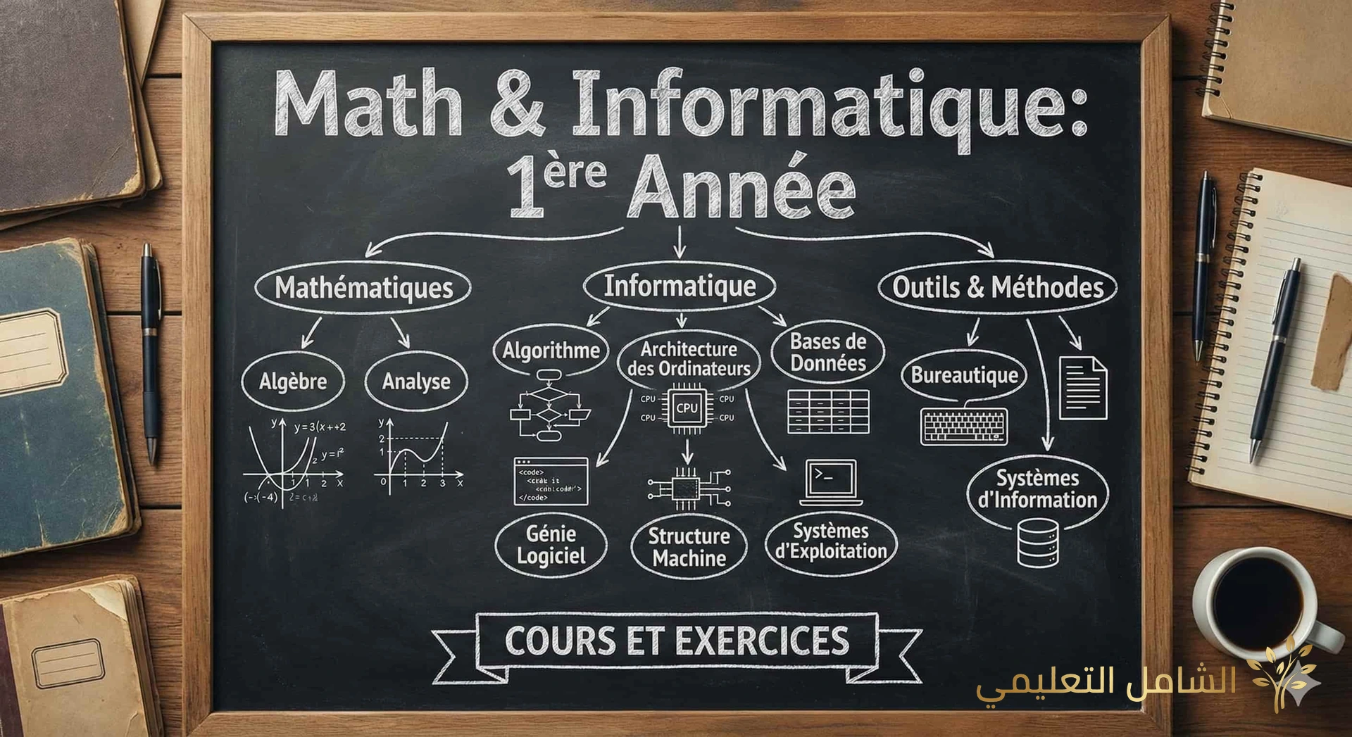 دليل شامل: كتب ومحاضرات للتحميل - تخصص رياضيات وإعلام آلي (السنة الأولى) من الجامعات الجزائرية