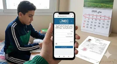 الرابط الرسمي | خطوات سحب استدعاء البكالوريا والبيام 2026 (موقع ONEC)
