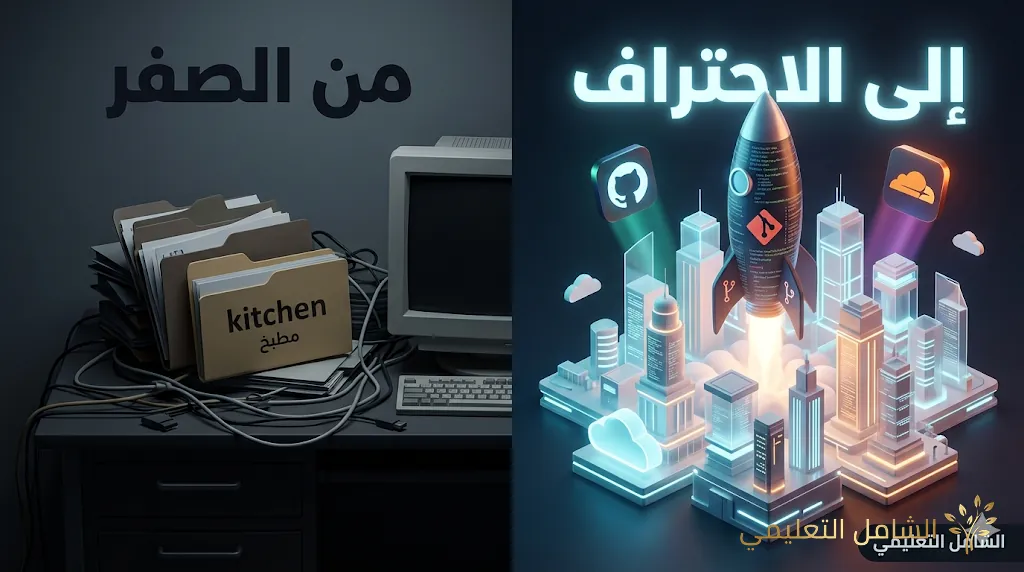 شرح رفع المواقع مجاناً للعالم (Git & Cloudflare Pages): تطبيق عملي على 